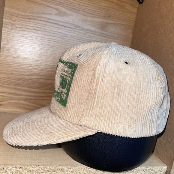 Vintage US Treasury Credit Money System Abraham Lincoln Corduroy Snapback Hat - Picture 4 of 8